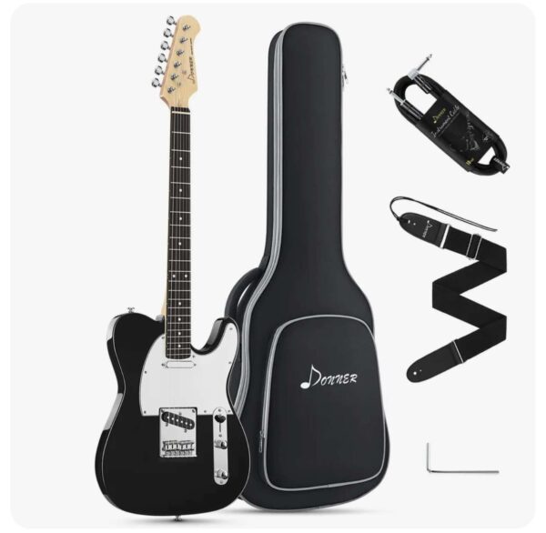 Donner E-Gitarre Set E Gitarren LP-Stil 39 Zoll Voller Größe+Tasche,Gurt,Kabel