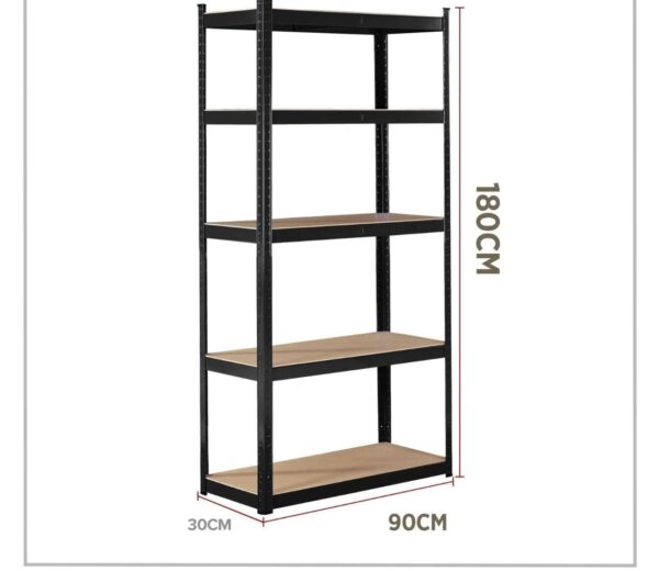 AREBOS 2er Set Schwerlastregal Kellerregal Steckregal Lagerregal Werkstattregal – Bild 5