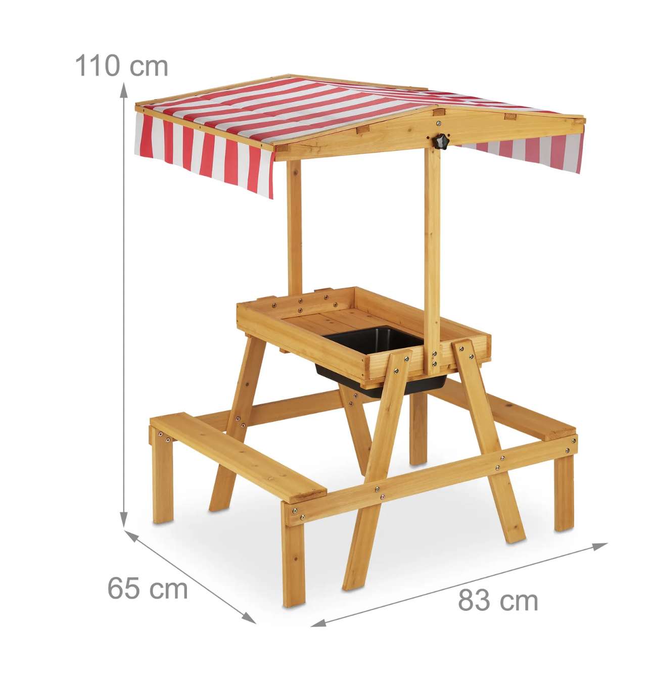 Matschküche, Outdoor Spieltisch, Spielküche Holzküche Gartenküche Kinderküche – Bild 4