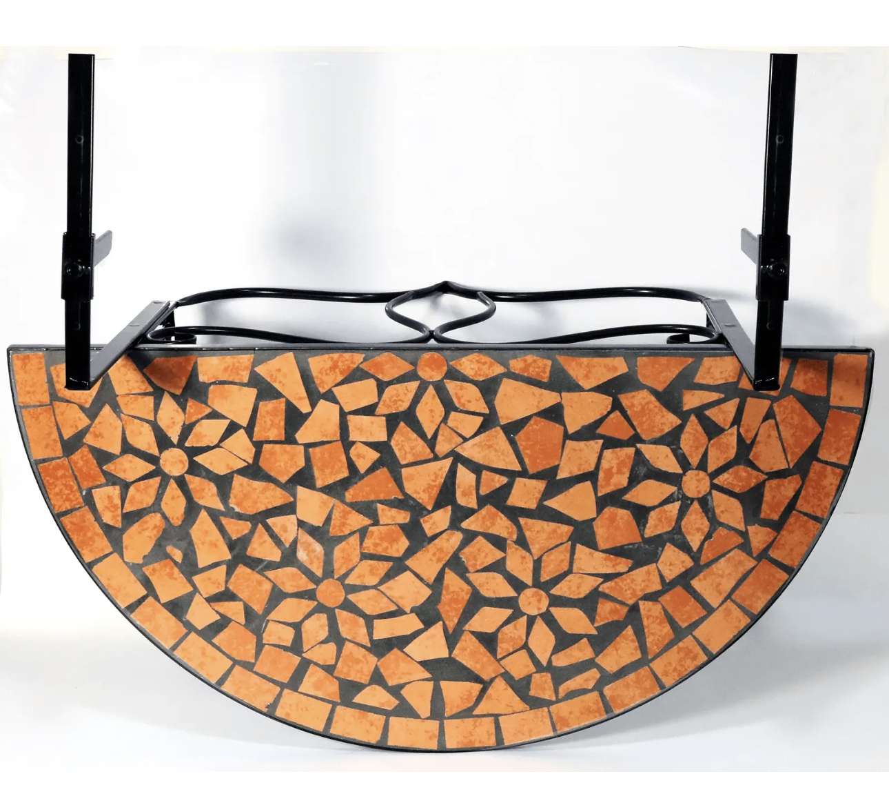 Balkonhängetisch Mosaik Hängetisch Mosaiktisch Balkontisch Balkon Tisch Halbmond – Bild 6