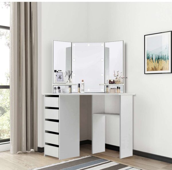 Schminktisch Kosmetiktisch Frisiertisch Frisierkommode Kommode Spiegel Modern (Kopie) – Bild 2