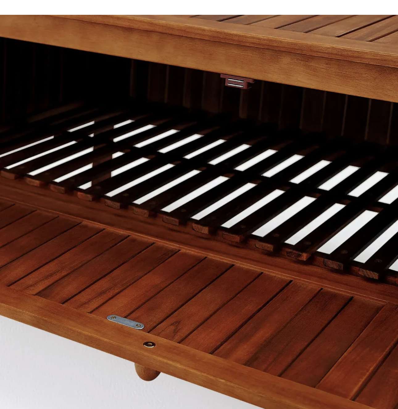 Casaria Gartenbank inkl. Staufach + Auflage Akazie Holz Balkon Bank Sitzbank 120 cm – Bild 4