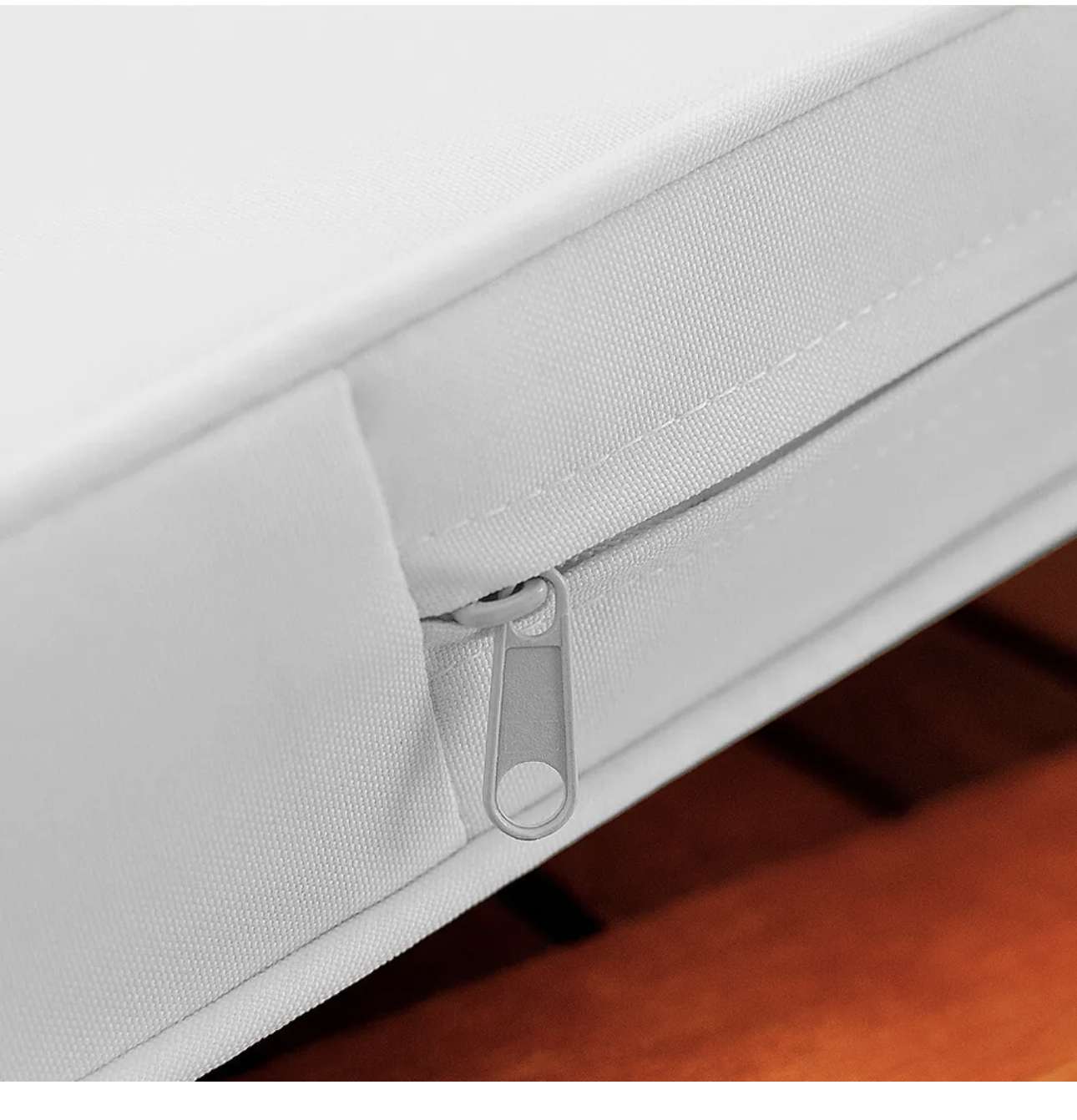 Casaria Gartenbank inkl. Staufach + Auflage Akazie Holz Balkon Bank Sitzbank 120 cm – Bild 6