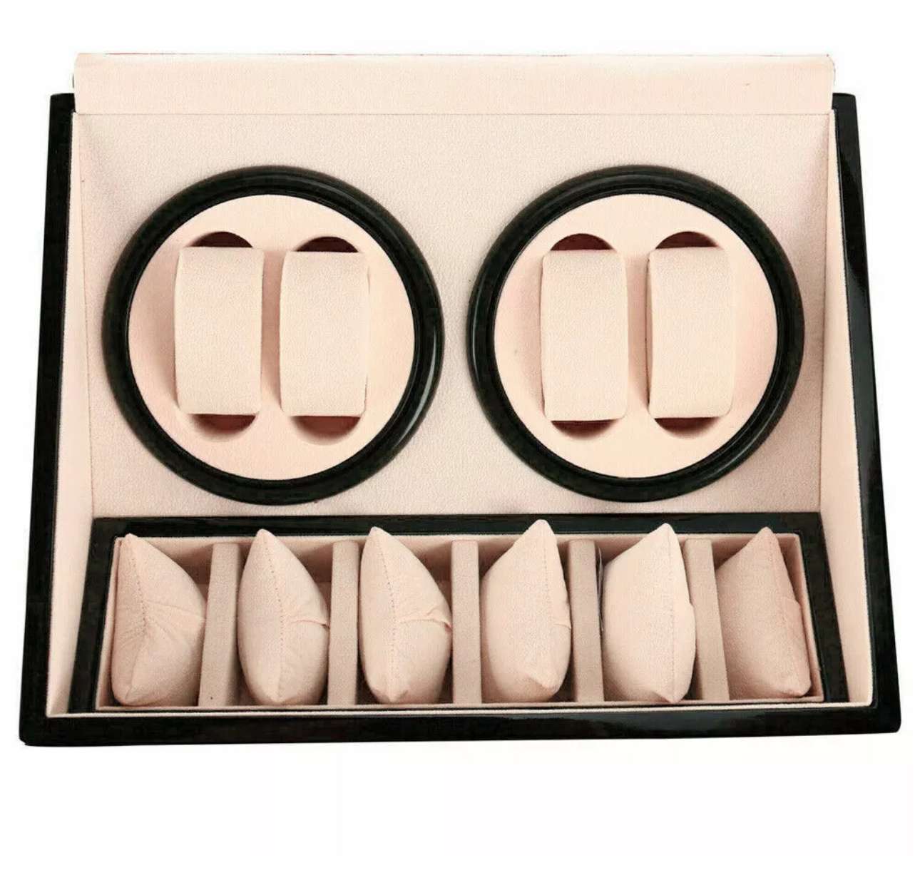 4+6 Uhren Uhrenbeweger Automatisch Uhrenbox Uhrenkasten – Bild 2