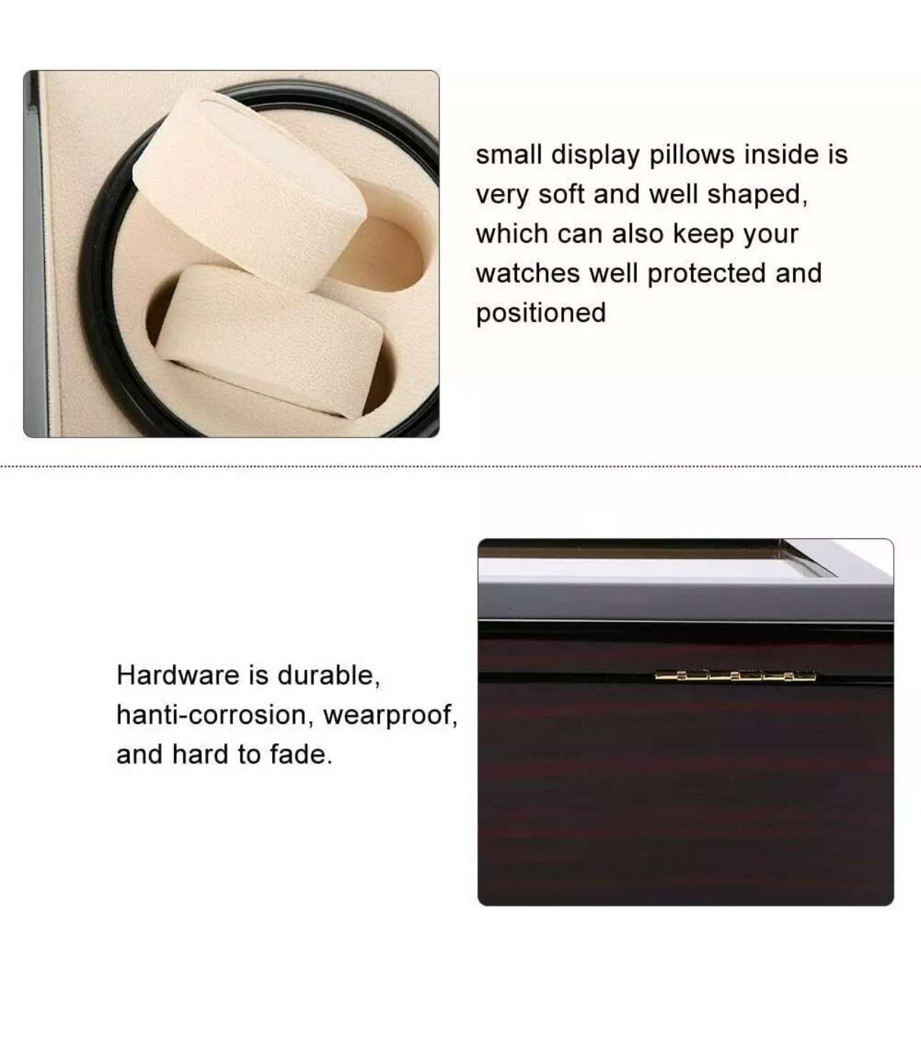 4+6 Uhren Uhrenbeweger Automatisch Uhrenbox Uhrenkasten – Bild 4